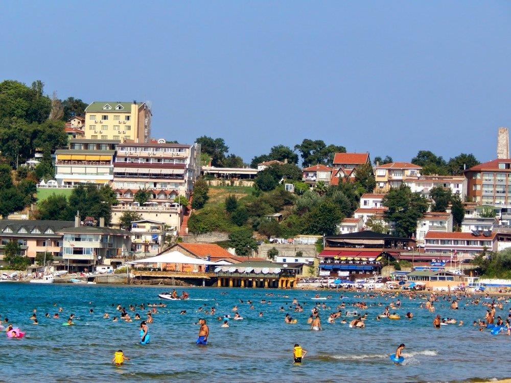 Kilyos: A village in Istanbul's Sariyer district, Kilyos is also a well-known beach resort with sandy beaches that attract people throughout summer.