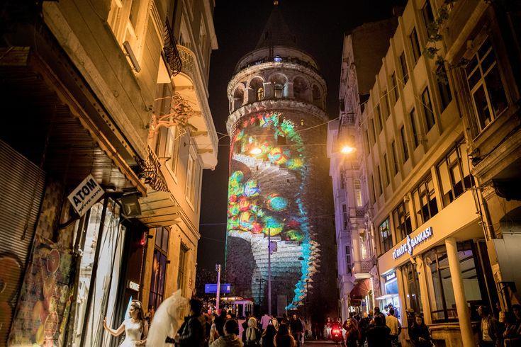 The Tower Of Christ: Incredible 360 Views of Istanbul, Turkey Galata Tower is one of Istanbul's icons, located in Galata, on a hillside, Istanbul's ancient peninsula from A to Z.