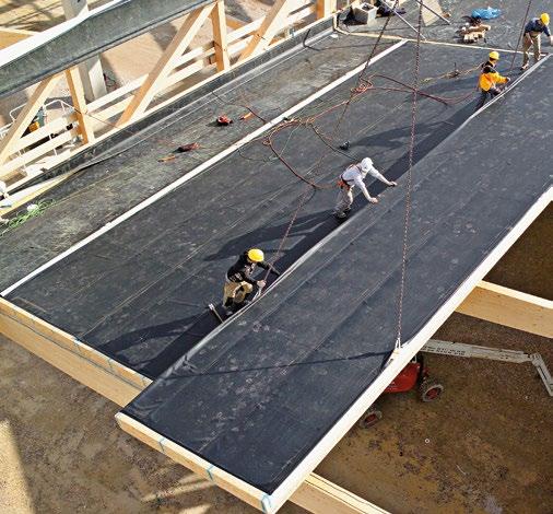 The result is a versatile roofing element that is ideally adapted to the various physical and load-bearing requirements and can also be installed in a time-saving manner.