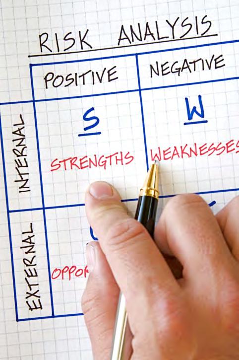 SWOT ANALYSIS Review the internal strengths and weaknesses of the