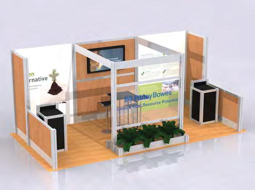 Customized Rental Exhibits 20 x 20 island Our