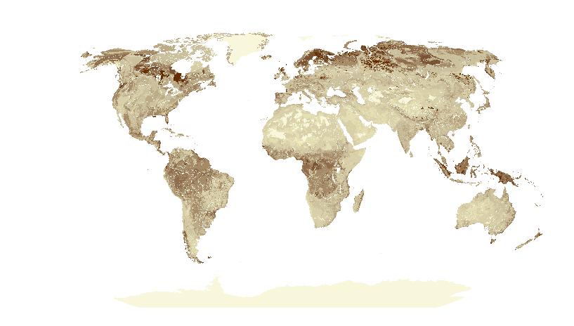 Map 27 Carbon storage in terrestrial ecosystems vs.