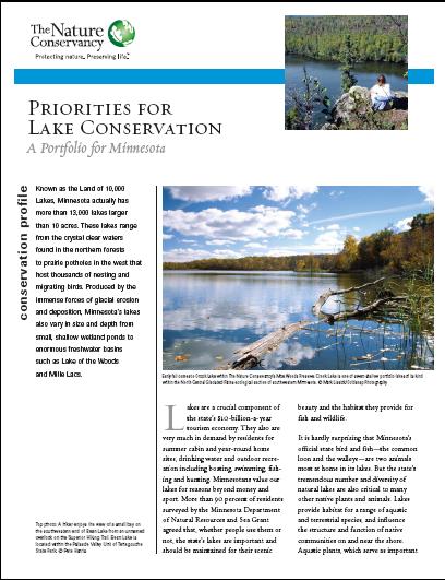 Minnesota Lake Conservation Portfolio: