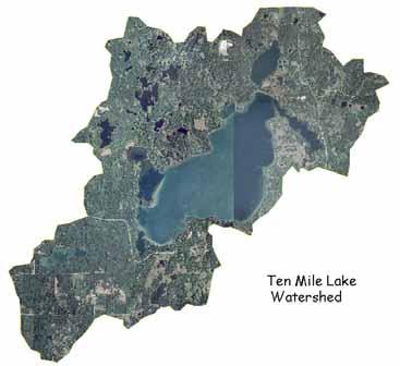 A lake is influenced by its watershed