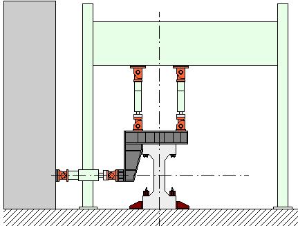 2.2. Cyclic Loading Test Fig.2 shows experimental setup to induce the seismic damage in the beam element of the specimens.