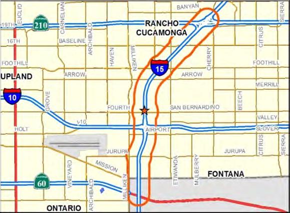 Phase: Environmental I-15 Corridor Type: Mainline I-15 CORRIDOR Addition of two express lanes in each direction on the I-15 from south of the SR-60 to north of the SR-210.