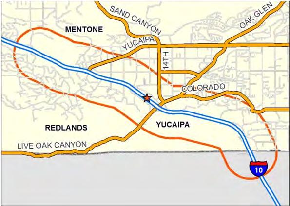 Phase: Planning I-10 Type: Mainline I-10 EB TRUCK CLIMBING LANE This project will add a truck climbing lane from west of the 6 th Street Bridge in the City of Yucaipa to east of the County Line Road