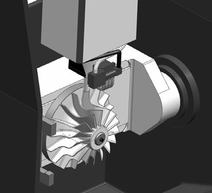 3. CASE STUDY Figure 3.Simulation of machine tool used to validate an impeller manufacturing process (Silva, 2006).