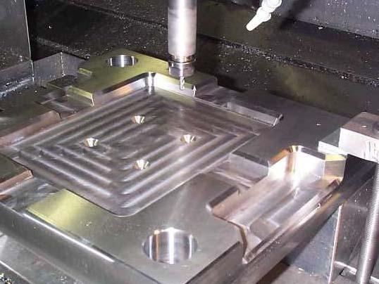 CAM Tree "A" shows each machining feature loaded into the tree. Under each machining feature is a series of sub-that are associated to the machining feature.
