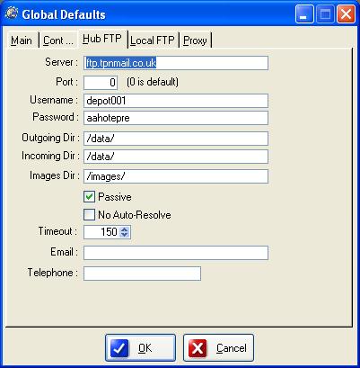Hub FTP I will explain each of the fields on the Hub FTP tab, as each of them needs explanation. These settings are to do with the Hub s FTP Server and how you link to it.