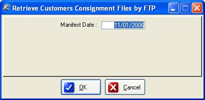 Import This menu item allows you to import consignments from all the TPN Lite systems that you link to by Ftp.