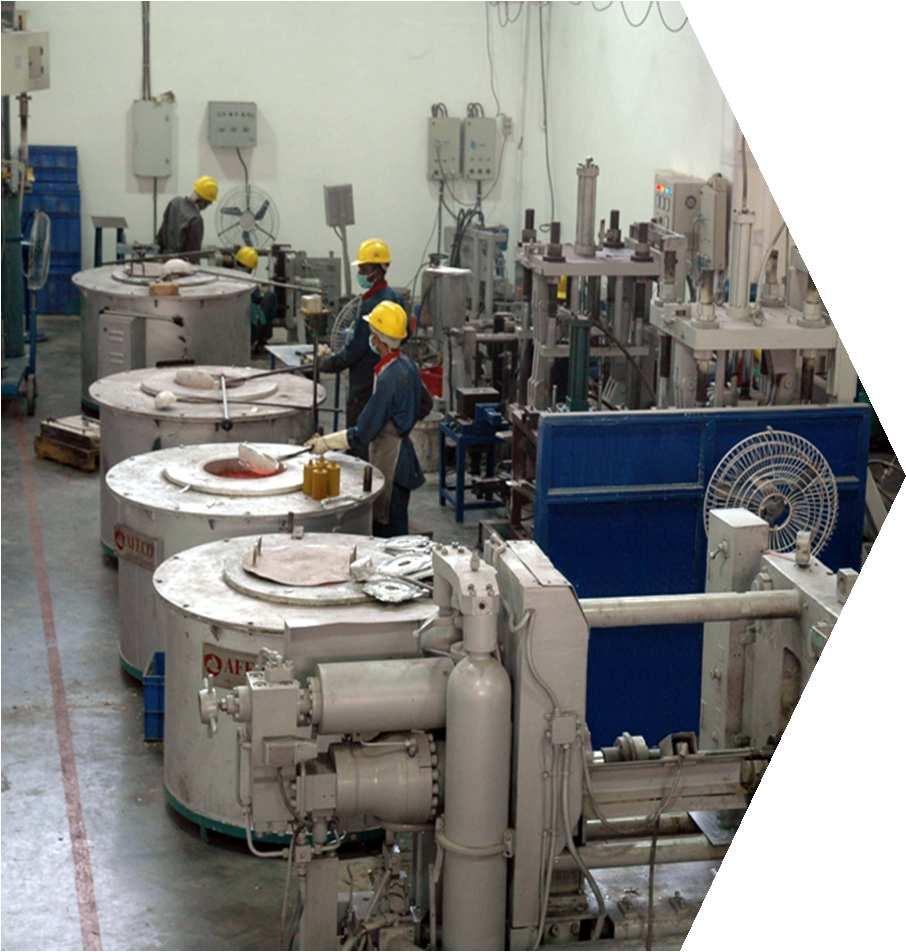 Die Casting Facility Electrical Resistance Furnaces for Melting and Holding Mobile degassing unit for metal treatment Gravity Die Casting Kurtz Low Pressure Die