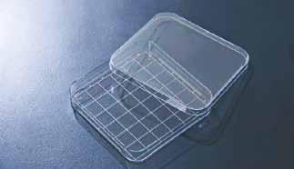 > Single packaged Square Dish Square dishes are commonly used in cell culture applications, especially for mammalian cell culture.