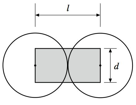 Fig. 1 Equivalent elastic member between bonded atoms The equivalent elastic member is of circular cylindrical form of radius r,