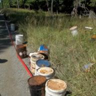 Other Observations Containers, including drums and buckets may be found abandoned along the roadside.