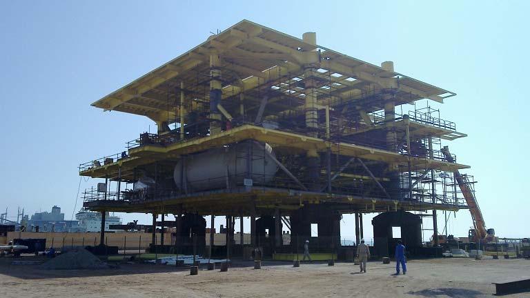 structures of offshore platform (WHP)