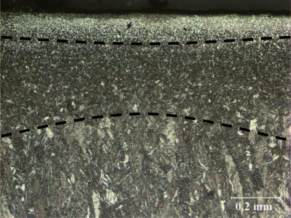 4. Examinations of welded joints of HSLA 340 Figure 4 shows microstructure of base material of HSLA 340 steel. For analysis, a specimen of not-welded base material was selected.