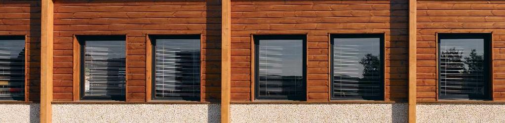 The heat treatment process enables the use of Scandinavian Redwood in areas requiring a service life of up to 30 years without the need