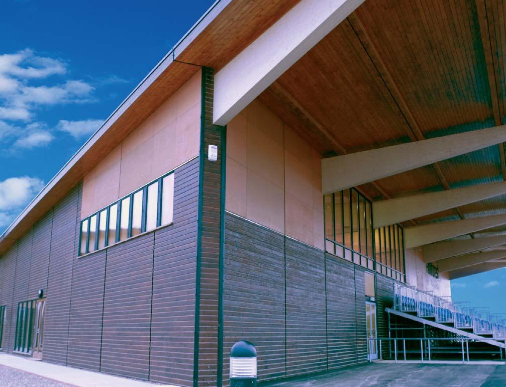 Princess Royal Sports Arena, Boston, Lincolnshire projects Project Profile Treatment Architect/Contractor The Princess Royal Sports Textured Shiplap 2 Coats Sikkens BGP McConaghy Architects Arena,