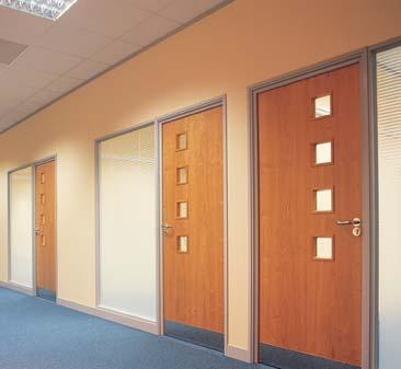Polar Glass partitioning with film manifestation showing company logo POLAR GLASS PARTITIONS DOORS & BLINDS FREE STANDING SCREENS We supply and install a comprehensive range of office partitioning