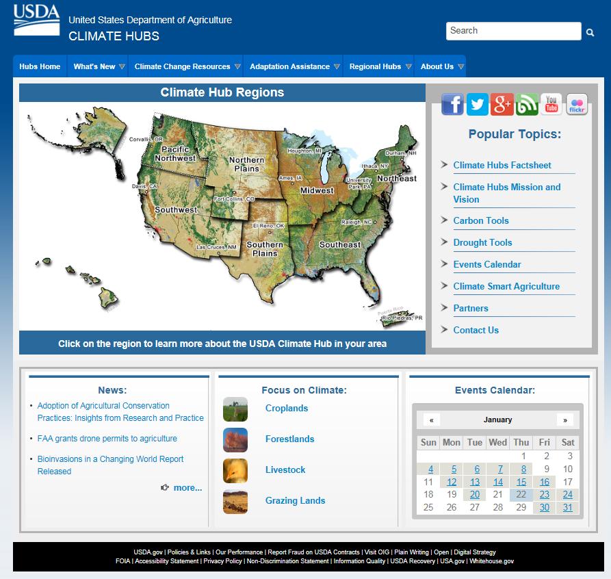 USDA Climate Hubs: Find out