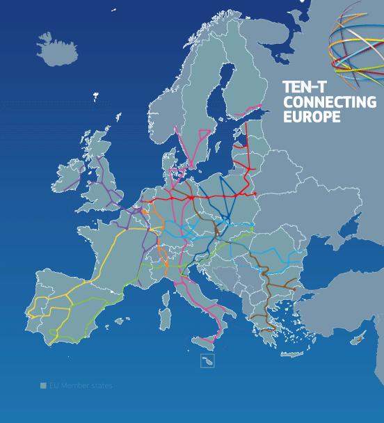 Baltic Sea Program Trans-European Transport Network As of January 2014, the European Union has a new transport infrastructure policy that connects the continent between East and West, North and South.