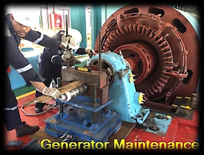 Major Overhaul Generator Outage Maintenance Bearing Inspection Remove and Install