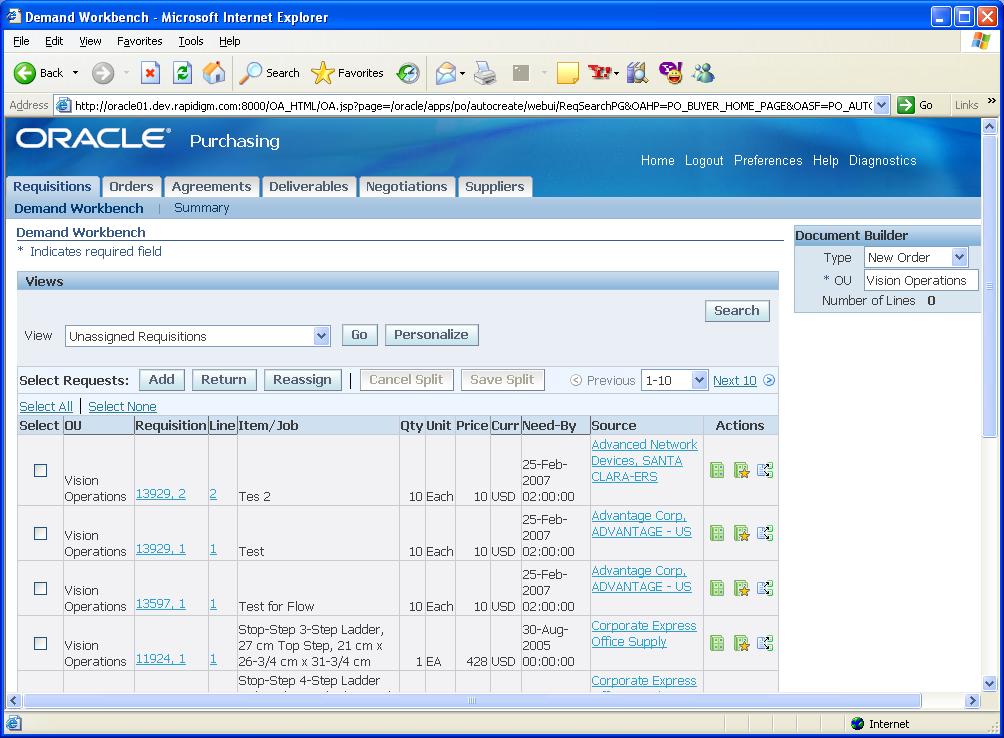 New Features in Purchasing Enhanced Requisition Management Can consolidate requisitions from
