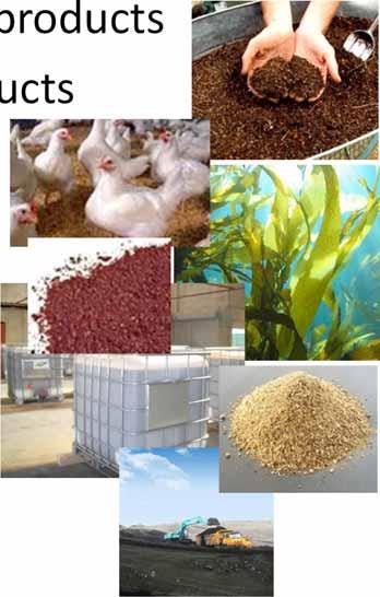 Types of Biofertilizers Manure and compost based products Slaughterhouse/Fish by products