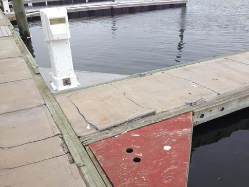 Pope s Island Marina Floating Dock Condition Assessment Report 3.4 D-Dock D-Dock is in overall fair to poor condition.