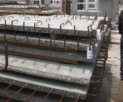 4 shows the quantities of the raw-materials and the quantity of the steel formwork used in the production of the 2,500 numbers of prefabrication elements in the public housing development in Kai Tak