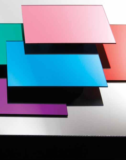 shatter resistant, making it a perfect fit for glazing in large frames» Ideal for signage, silk screening and point-of-purchase displays OPTIX 95» Features a matte finish on one side that provides