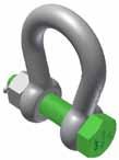 Applications Shackles are used in lifting and static systems as removable links to connect (steel) wire rope, chain and other fittings.