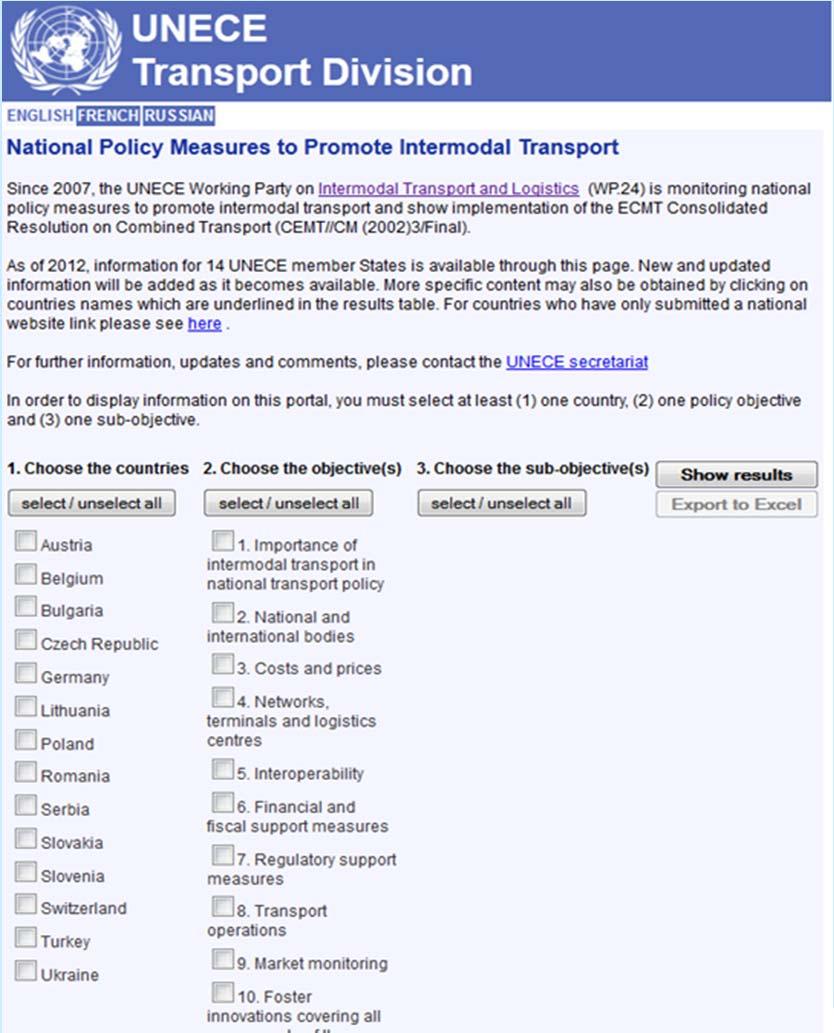 3. National policy measures to promote intermodal transport (4) Need to continue this activity? - Other information sources?