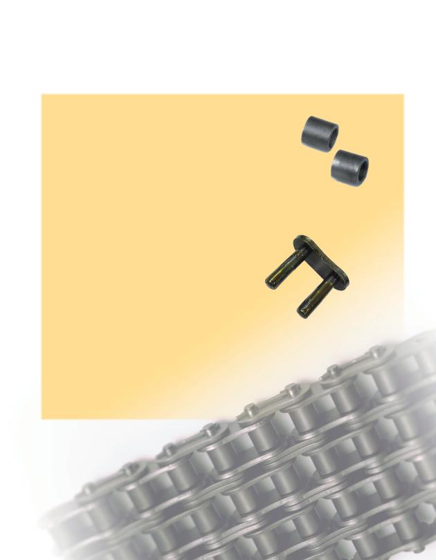 Plus... the additional benefits of our standard fatigue/wear resistant chains: Solid Rollers Shotpeened solid rollers for ultimate sprocket contact, shock resistance and toughness.