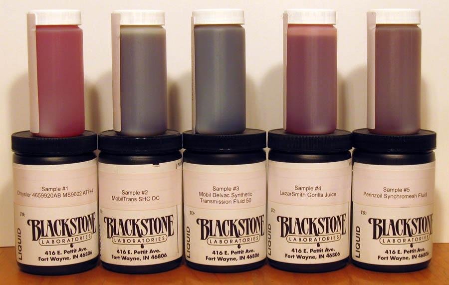 All five of these samples were bottled into individual sample packs, put into a single box, and mailed to Blackstone Laboratories.