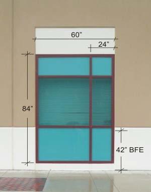 IN PLACE GLASS STOREFRONT FLOOD PROTECTION a passive solution hybrid laminated glass product using