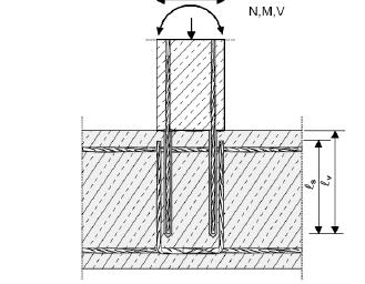 1: Overlap joint for rebar connections of slabs and beams. Figure A1.