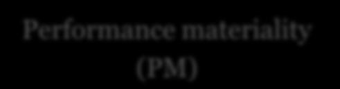 financial statements Performance materiality (PM)