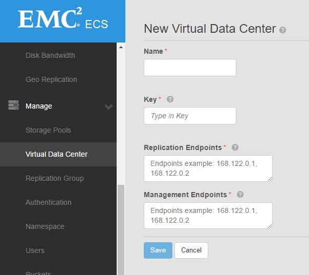 If you wish to setup multiple sites refer to the ECS Systems Administration Guide for details on adding additional VDCs to a federation.