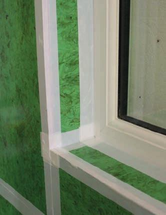 is complete, the window airtightness junction should
