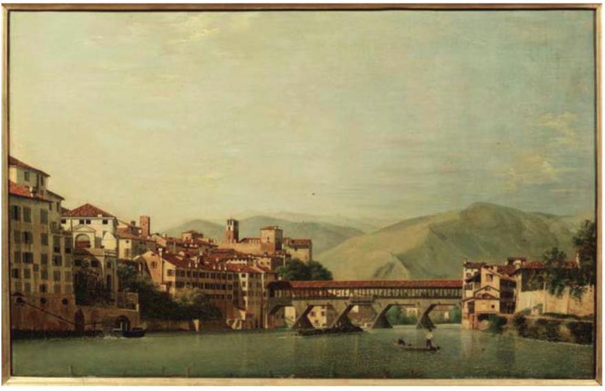 From the 1805 Bassano is part of the Regno d Italia but during the Napoleonic time it was damaged by many battles such as the one of May 1811 (cannon ball holes are still visible on the façade of the
