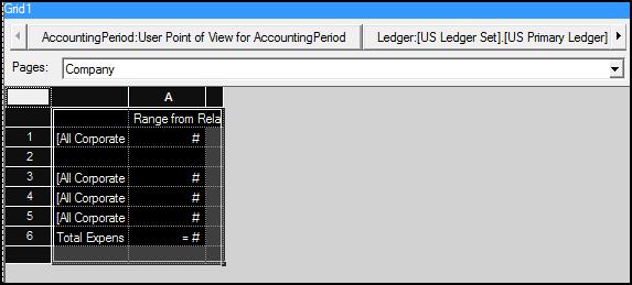 Chapter 5 General Ledger Reporting 3. On the grid, click the Ledger: User Point of View for Ledger tab. The Select Members window opens. a.