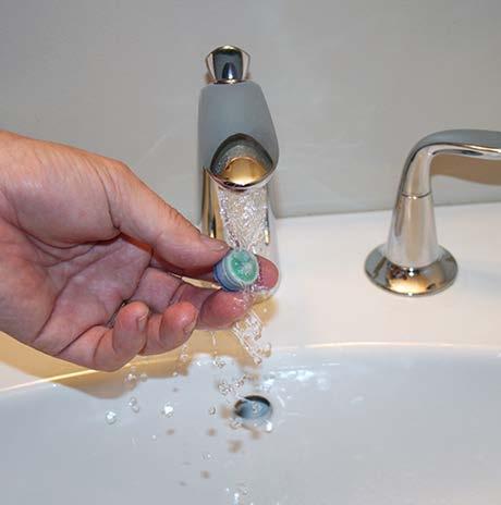 Clean out your aerators Periodically clean out the aerators on your faucets where lead can build up Rinse off all pieces of the aerator with water and