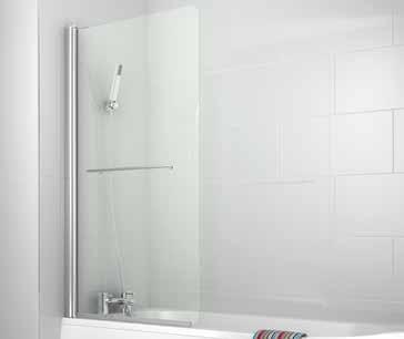 iflo RAVANA BATH SCREENS iflo bath screens are available in a range of styles and sizes for over the bath showering.