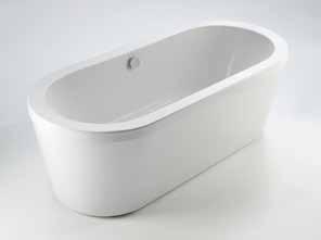 Bath iflo Taura 1700 Includes Pre-fitted Waste 729340 Freestanding 1700 x 760mm -