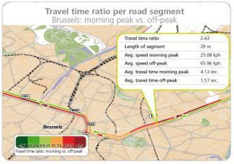 Custom Travel Times Detailed analysis of road or route traffic performance Benefits Detailed understanding of route travel times by time of day Ability to study effects of network changes in before /