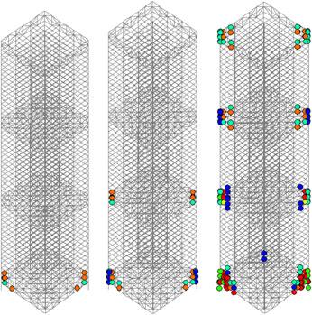 PROGRESSIVE COLLAPSE IN MODULAR MEGA FRAME BUILDINGS 477 D = 16 cm D = 29 cm D = 69 cm Figure 7. Plastic hinge formation in the model structures at three levels of vertical displacement (D).