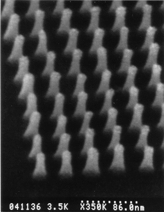 10 nm Diameter, 40nm Period Imprint Mold