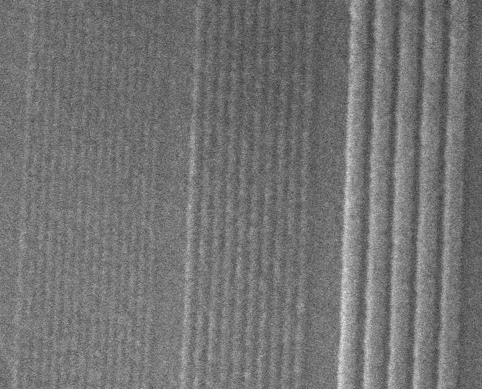 6 nm Half-Pitch Resist Lines by NIL NIL resist (cured) Quartz Monomer (1.4 nm) 6 nm Half-Pitch 8.